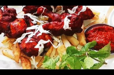 Chicken lollipop with French fries🍟 recipe!!!