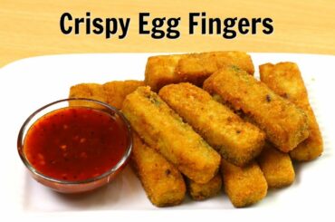 Crispy Egg Fingers | अंडे से बनाए क्रिस्पी फिंगर्स | Egg Starters Recipe | KabitasKitchen