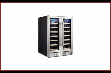 Kalamera KRC-40DZB Wine Cooler Dual Zone with Blue Interior Light and Temperature Memory Review
