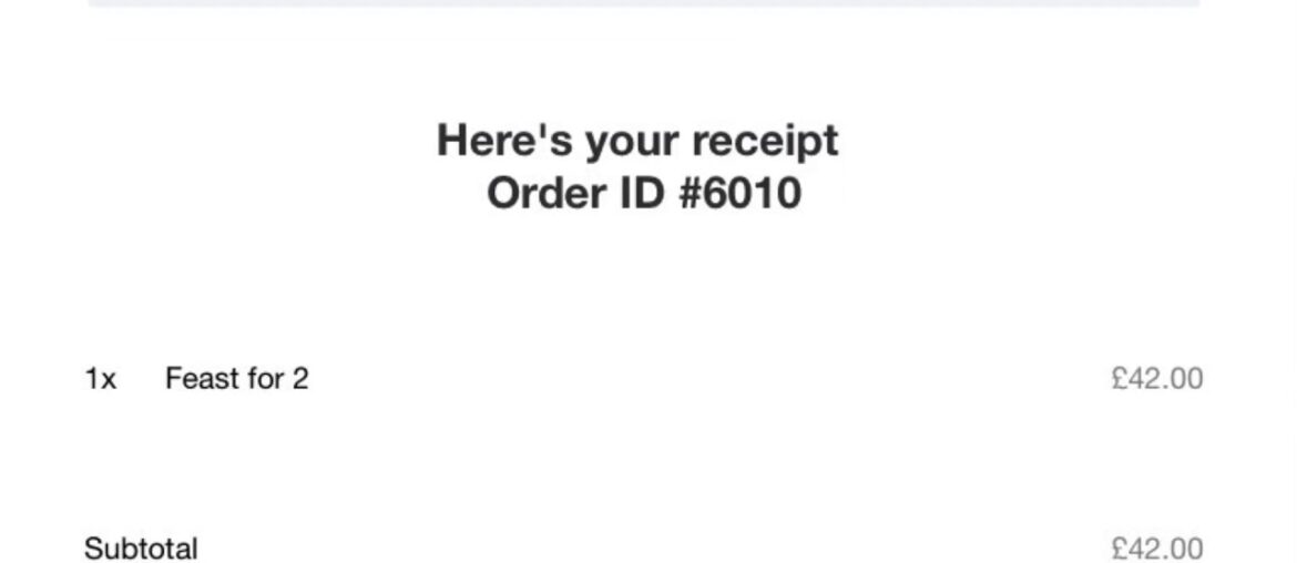 Feast for 2… Feast for 2...