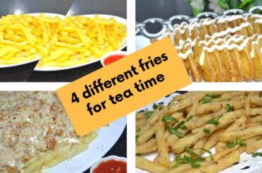 Variety Of fries specially for kids||Mcdonald's style||french fries recipe by In Sana's Kitchen