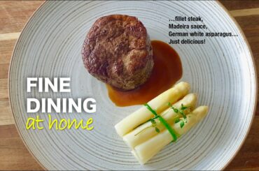 Fillet Steak with Madeira Sauce and German White Asparagus…
