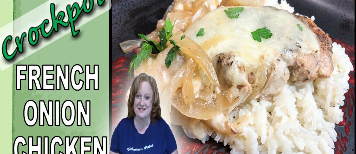 CROCKPOT FRENCH ONION CHICKEN RECIPE | Dump and Go Slow Cooker Recipe