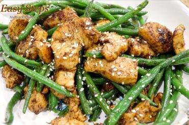 Chicken Green Beans Stir Fry | Sautéed Chicken French Beans Recipe