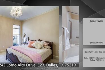 4242 Lomo Alto Drive, E23, Dallas, TX 75219