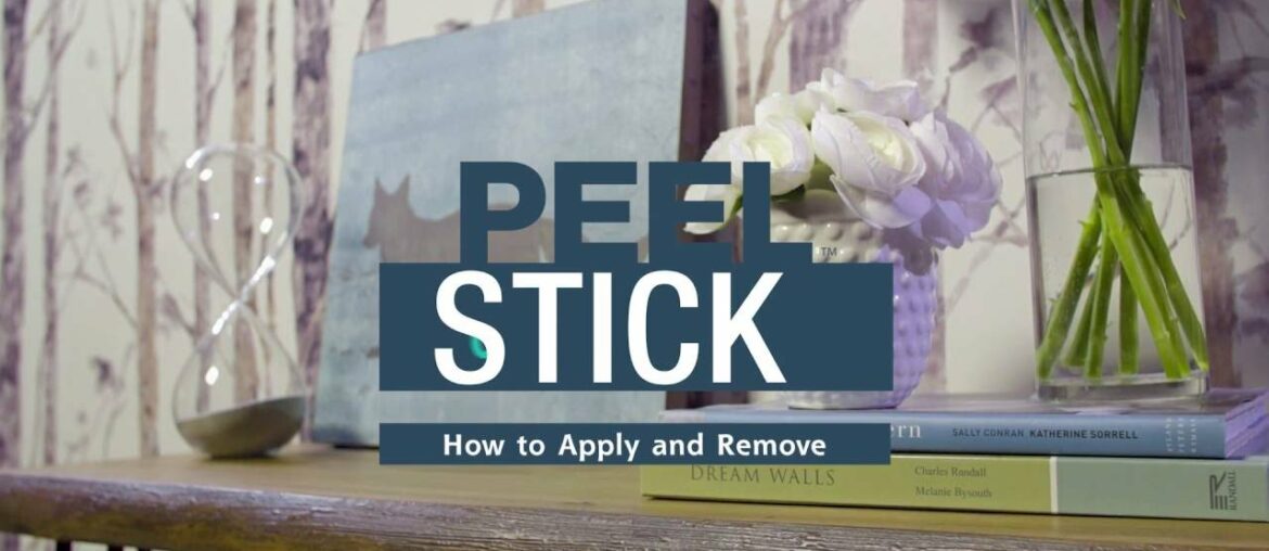 How To Install Peel and Stick Wallpaper By RoomMates