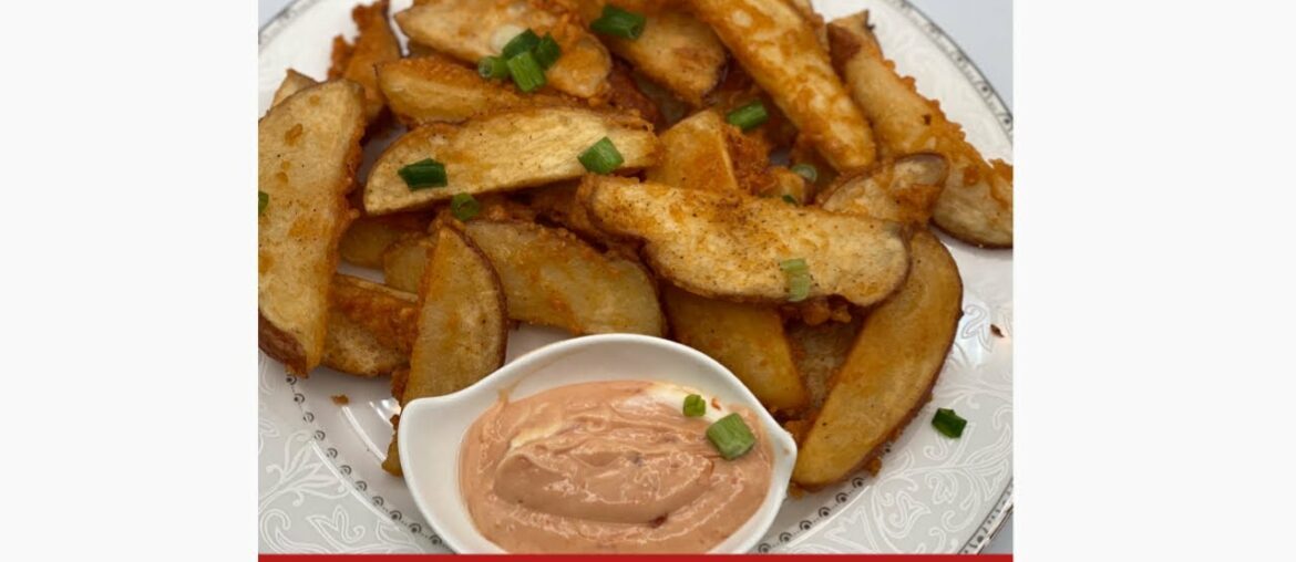 Chatpatay Crispy Potato Wedges / Homemade French Fries In Urdu/Hindi Recipe/ seasoned potato wedges