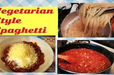 VEGETARIAN STYLE SPAGHETTI (my Eddie’s own recipe) #cookingvlog ||Pinay❤️French American Life