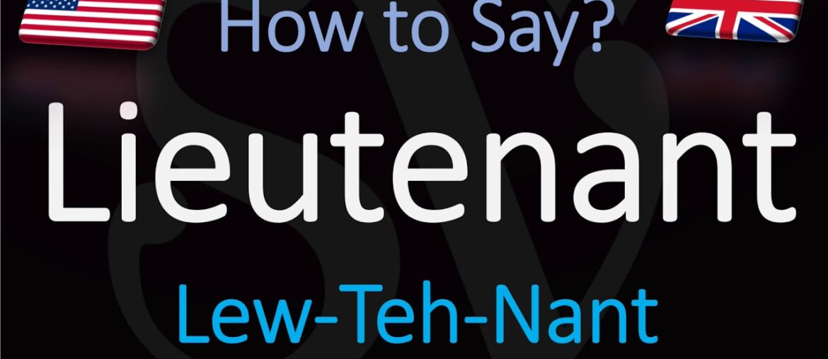How to Pronounce Lieutenant? (CORRECTLY) How to Pronounce Lieutenant? (CORRECTLY)