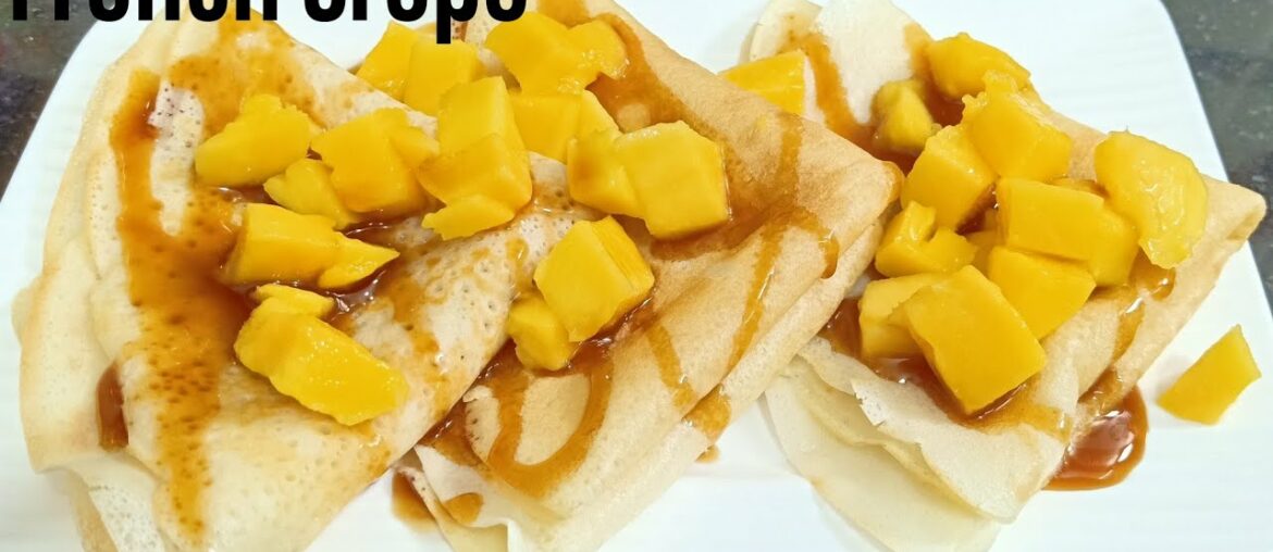 How to make French Crepes |  Eggless French Crepe Recipe