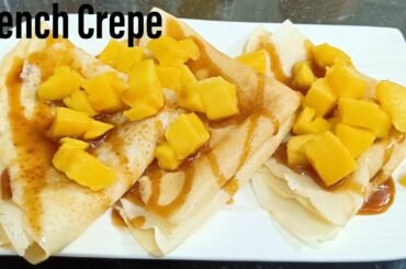 How to make French Crepes |  Eggless French Crepe Recipe