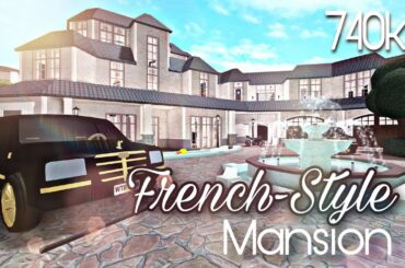 FINISHING and TOURING my 1 million Aesthetic French Style MANSION - Bloxburg