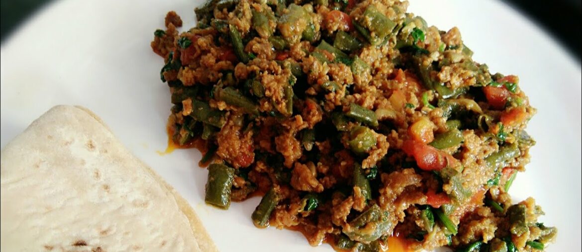 French beans or keema sabzi/Easy and quick french bean recipe