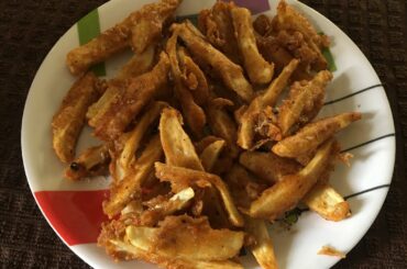Arbi /Arvi (Taro Root) Spicy finger recipe | Indian version of French Fries |