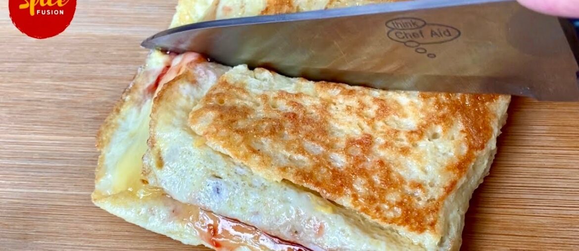 EGG SANDWICH RECIPE | FRENCH TOAST RECIPE  [ EASY AND SATISFYING ONE PAN EGG SANDWICH HACK ]