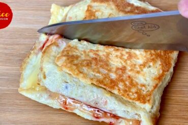 EGG SANDWICH RECIPE | FRENCH TOAST RECIPE  [ EASY AND SATISFYING ONE PAN EGG SANDWICH HACK ]