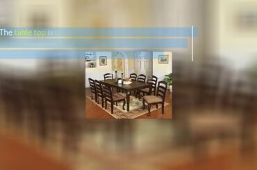 Furniture of America Kathryn 7-Piece Classic Style Dining Table Set, Dark Walnut Finish