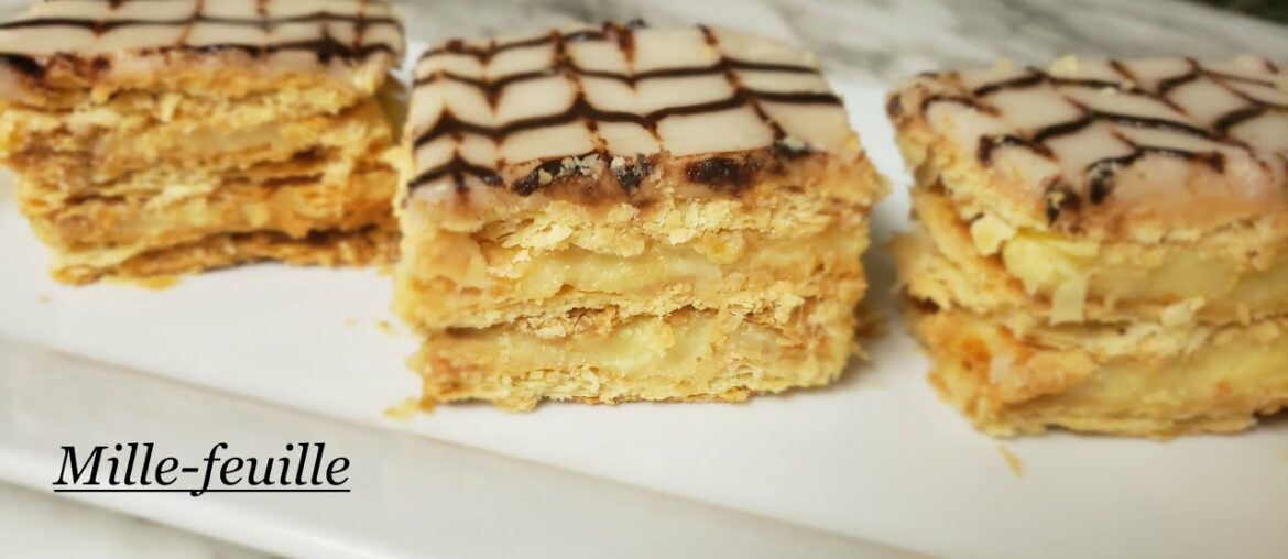 Millefeuille easy recipe | Napoleon the famous french dessert
