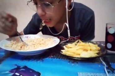 Sounds of Food (Spicy Pasta🔥, French Fries, Pepsi🍷)