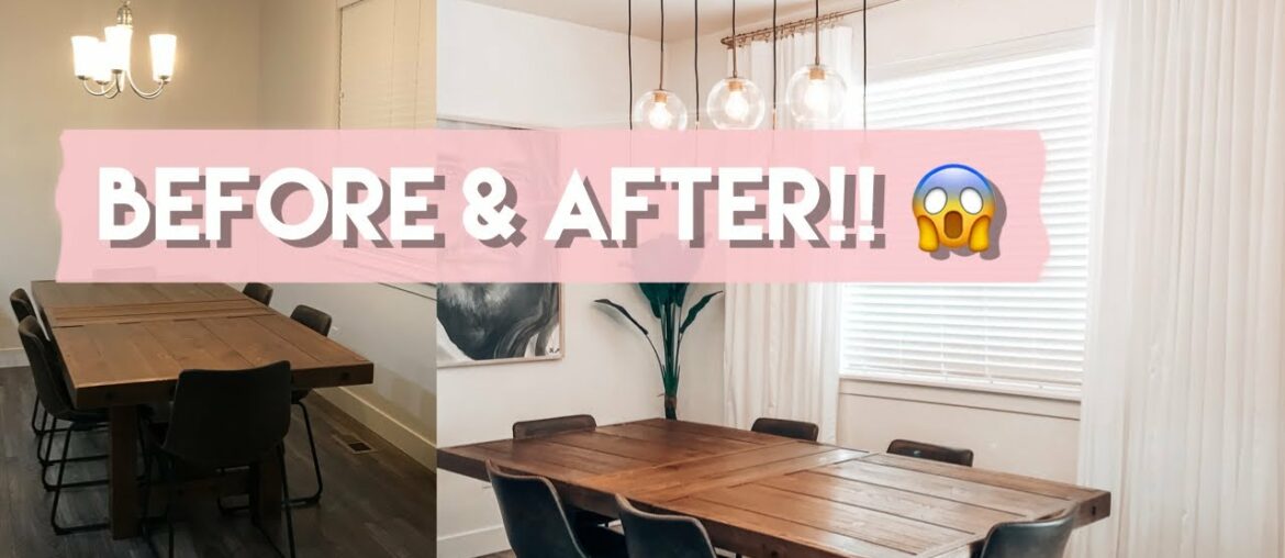 AMAZING: Mid Century Modern Dining Room Makeover 2020