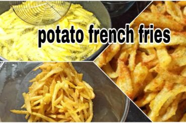 Potato french fries🥔 || potato fingers || evening aloo snack recipe in Telugu