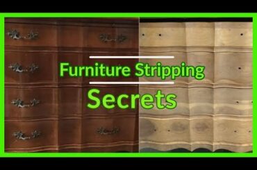 How Pro's Strip Wood Furniture - Furniture Refinishing Secrets - Refinishing French Chest Part 1