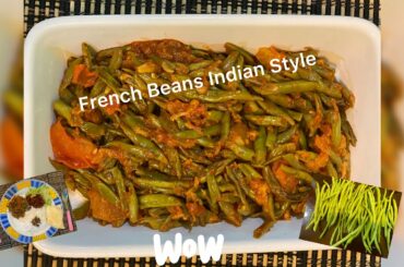 Stir Fry French Beans ( With Spices/ Indian Style) Recipe | French Beans Recipe|Resepi Kacang Buncis