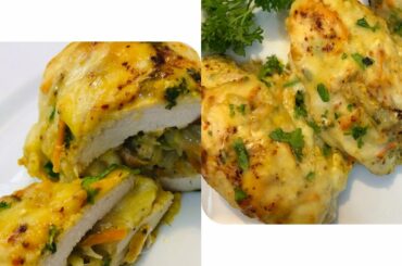 Stuffed Chicken Breast Recipe by Desi French Kitchen