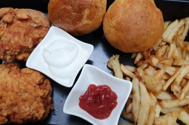 KFC style Fried Chicken Recipe in Tamil / Al baik Recipe / Fried Chicken / French fries / Burger Bun