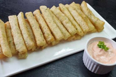 How to make Potato French Fries stick from dough with recipe  | Easy to cook | Nhaj kitchen
