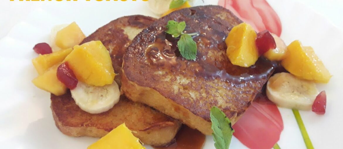 Eggless French Toasts // How to make Easy French Toast with fruits Recipe by~Resham Bakes & Catering Eggless French Toasts // How to make Easy French Toast with fruits Recipe by~Resham Bakes & Catering