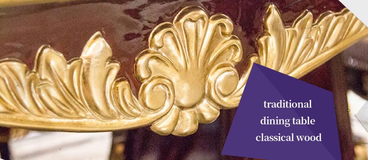 Classic Dining Room Table and Solid Wood with Piano Resin Paint Brown F118 Classic Dining Room Table and Solid Wood with Piano Resin Paint Brown F118