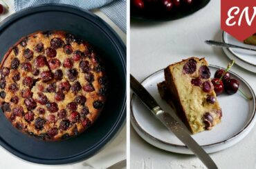 French Authentic Clafoutis Recipe (Cherries & Pistachio) || William's Kitchen