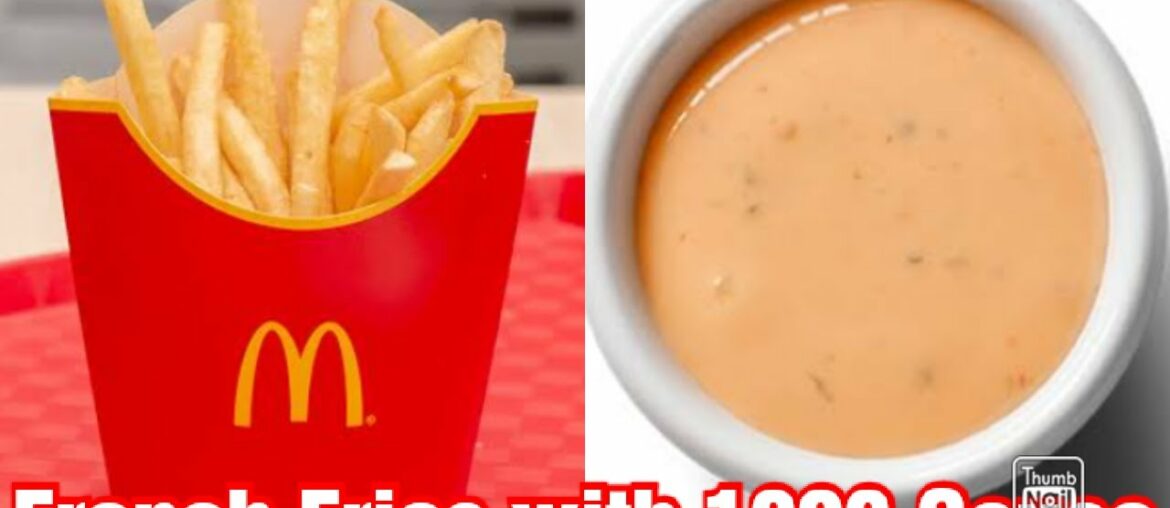 McDonald's style French Fries at Home Recipe | How To Make McDonald's French Fries with 1000 sauce