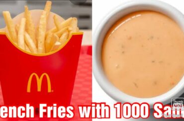 McDonald's style French Fries at Home Recipe | How To Make McDonald's French Fries with 1000 sauce