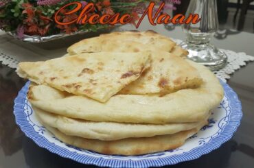 Cheese naan/Naan fromage / چیزی نان /Easy Recipe in french Urdi-Hindi & subtitles by Naila's Cuisine