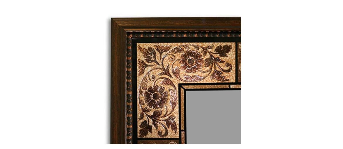 ❎ Head West French Tile Mirror, 27-inch by 36-inch ❎ Head West French Tile Mirror, 27-inch by 36-inch