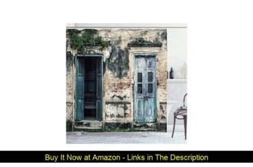 ⚡️ Ambesonne Rustic Shower Curtain, Doors of Old Rock House with French Frame Details in Countrysid