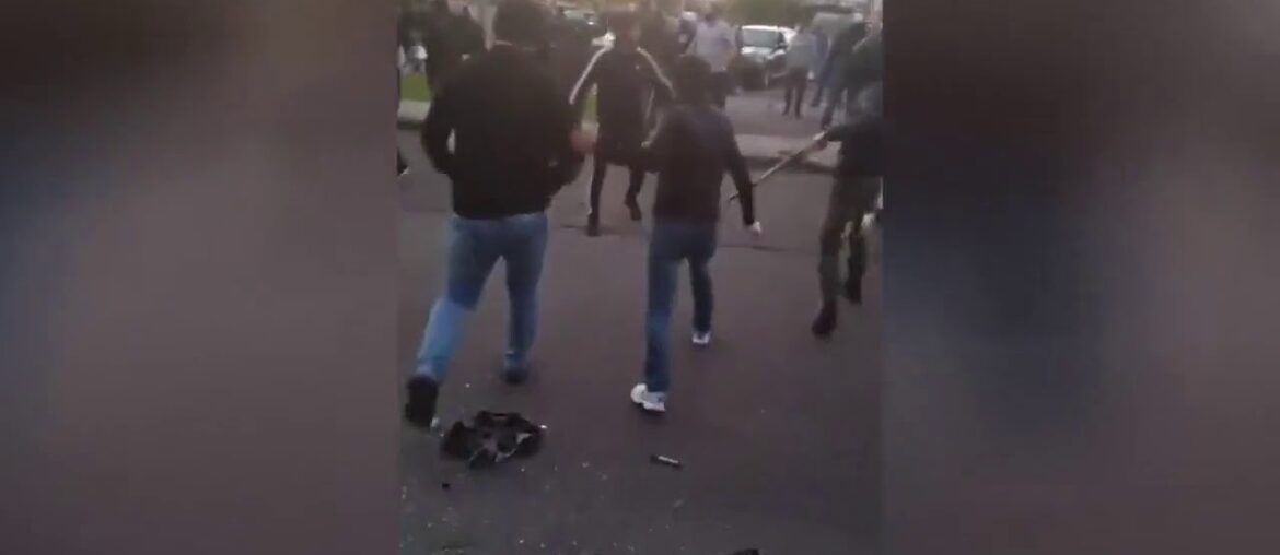 Tensions rising between algeriens and chechens in the streets of Dijon, France