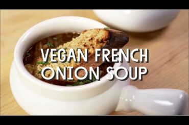 Vegan French Onion Soup -  #vegan #soup #dailyapron
