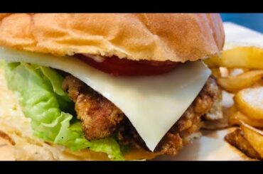 زنگر برگر گھر میں بنائیں-Homemade Zinger Burger Recipe by Desi French Kitchen