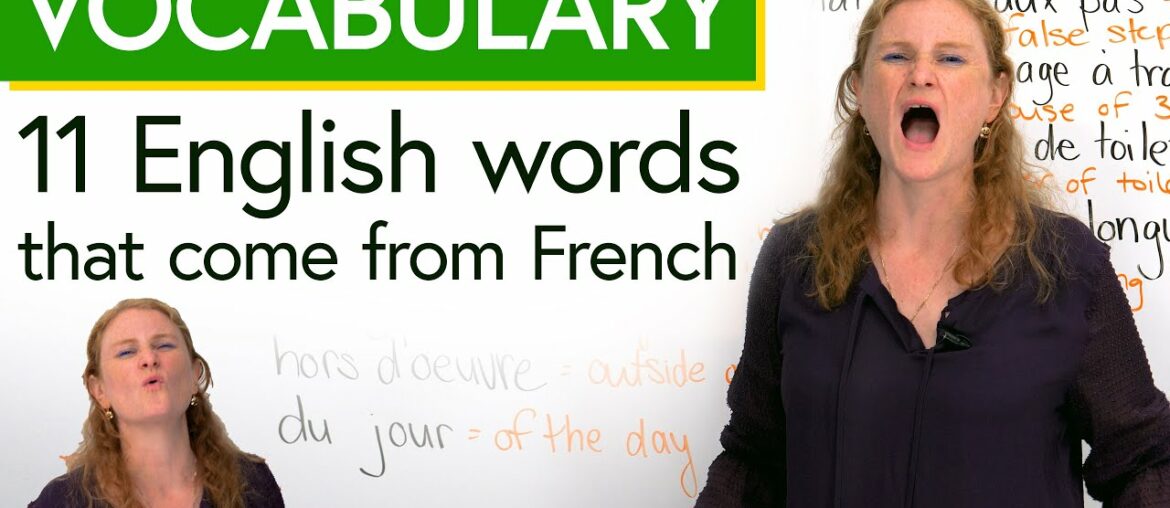 Learn English vocabulary from French: foie gras, du jour, faux pas… Learn English vocabulary from French: foie gras, du jour, faux pas...