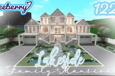Bloxburg Lakeside Family Mansion 122k Small Plot | Speed Build