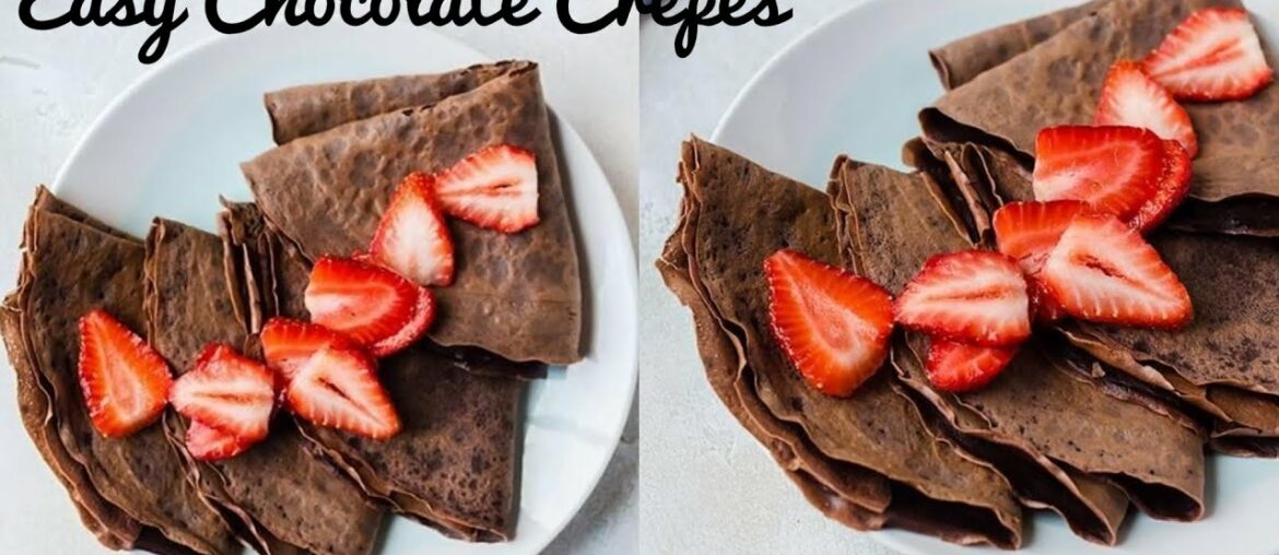 Chocolate Crepe Recipe | French Chocolate Crepes | Food Fusion | Asian Cooking