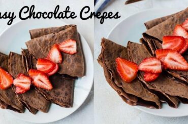 Chocolate Crepe Recipe | French Chocolate Crepes | Food Fusion | Asian Cooking