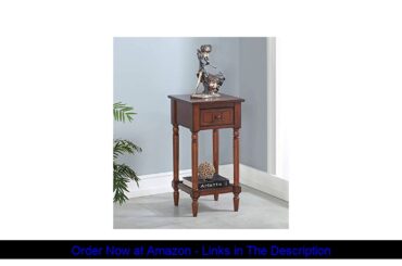 ☄️ Convenience Concepts French Country Khloe Accent Table, Mahogany