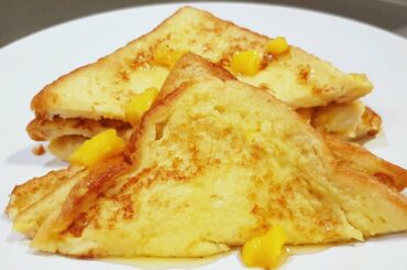 MANGO FRENCH TOAST + MIX FRUITS SMOOTHIE❤| BREAKFAST/SNACKS RECIPE| QUARANTINE COOKING IDEA