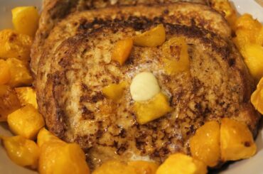 Easy Breakfast French Toast with Grilled Mango Recipe