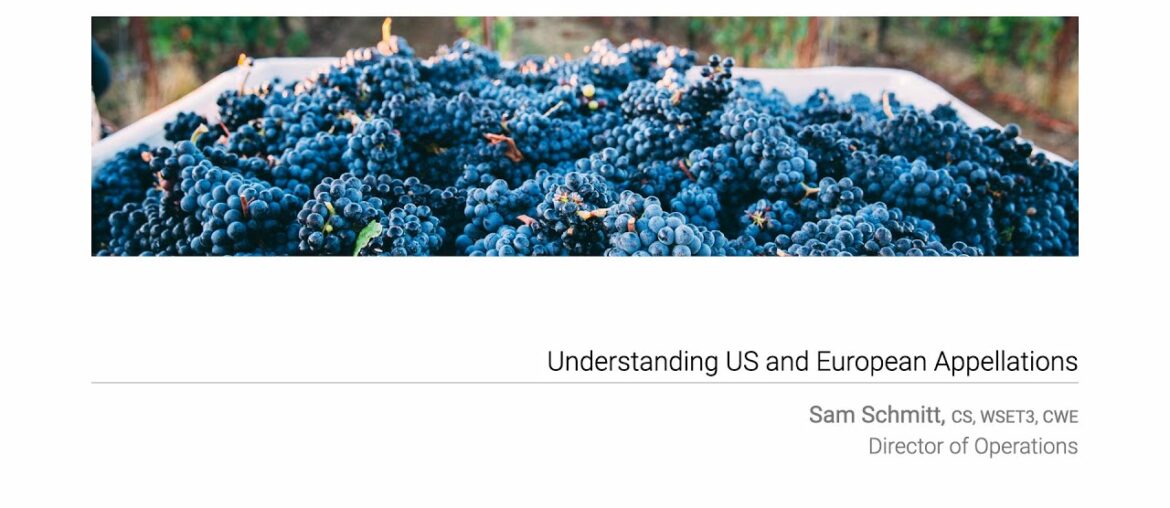 Session 12 :: Understanding US and European Appellations