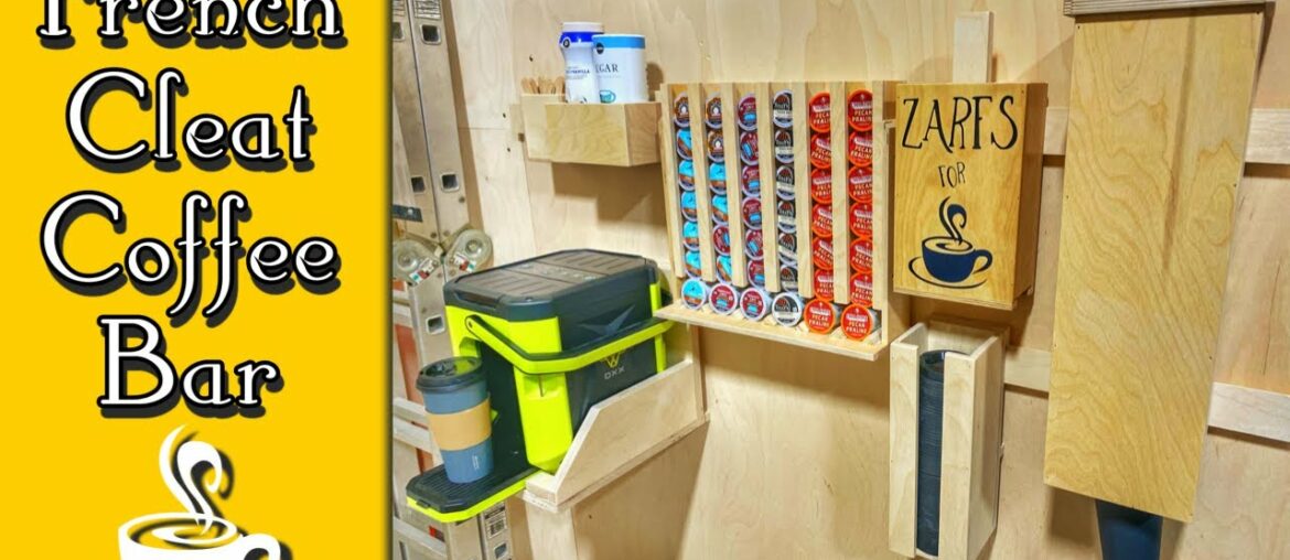 French Cleat COFFEE BAR | DIY Woodworking Project | A Glimpse Inside How To